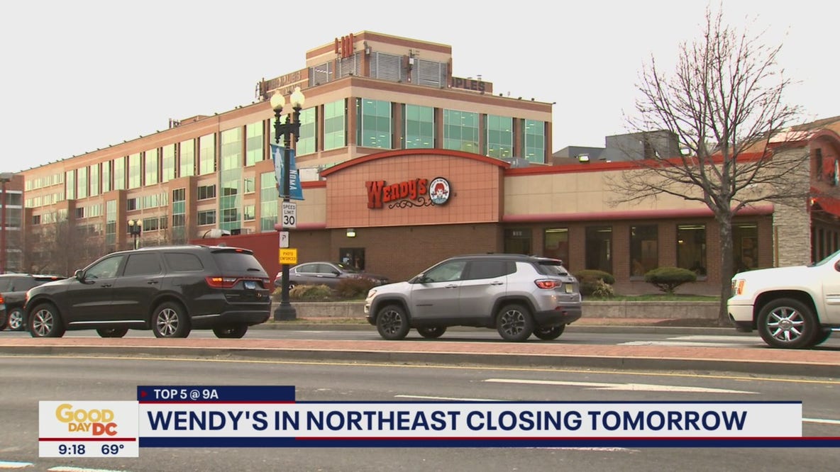 Wendy's in Northeast DC's infamous Dave Thomas Circle closing Tuesday